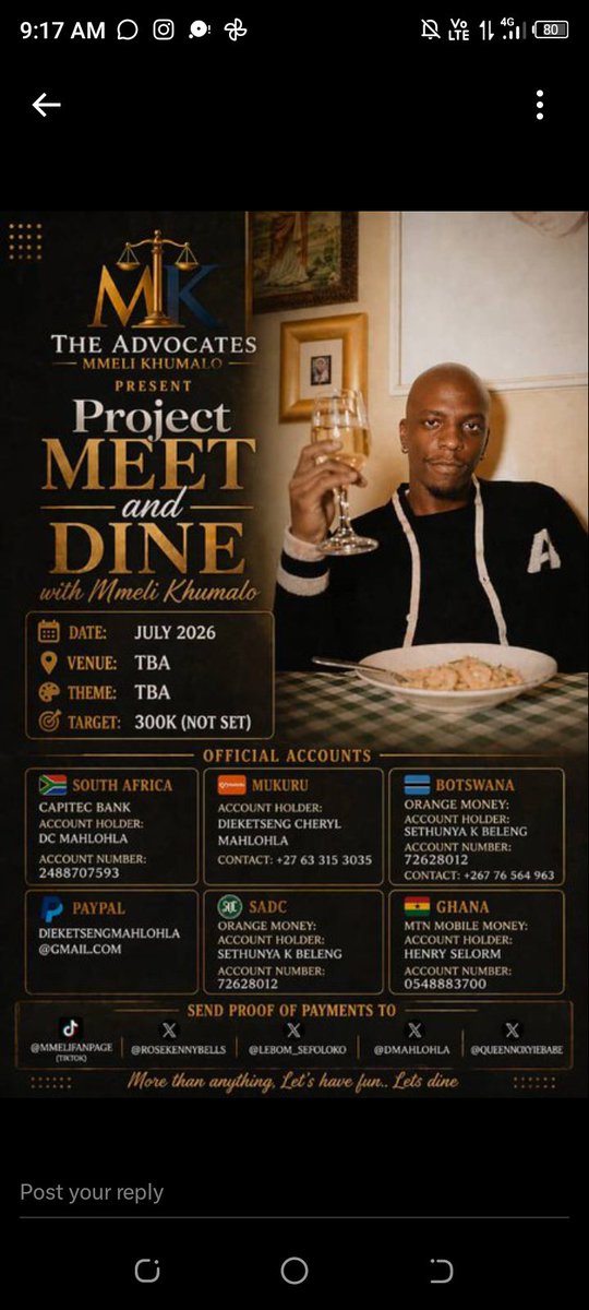 drfaithstan's tweet photo. @MmeliDailyTags Advocates and Thammeli it's time to show up for Mmeli. Purchase a ticket and drop in something for Mmeli 

TBT WITH MMELI
5 DAYS TO ADVO SOIRĖE
11TH JULY ADVO SOIRĖE
#WeloveMmeliKhumalo
#CountDownTo11thJulyAdvoSoirėe
#MmeliKhumalo https://t.co/Qz6vEQkk6C