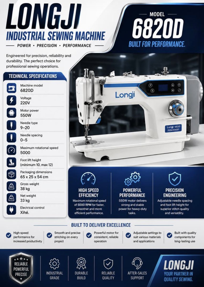Umarz9's tweet photo. Are you a fashion designer looking to upgrade your production? 
Don’t trees 
Longji sewing machine got you covered ! 

We deliver: worldwide 
Location: Jos 
Dm for price https://t.co/6zyJ7TWQRl