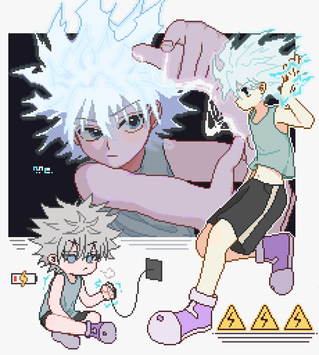 t0dx_m's tweet photo. キルアお誕生日おめでとう🥳💖
過去絵のキルア詰めでお祝い失礼！ https://t.co/POgSfNCLHi