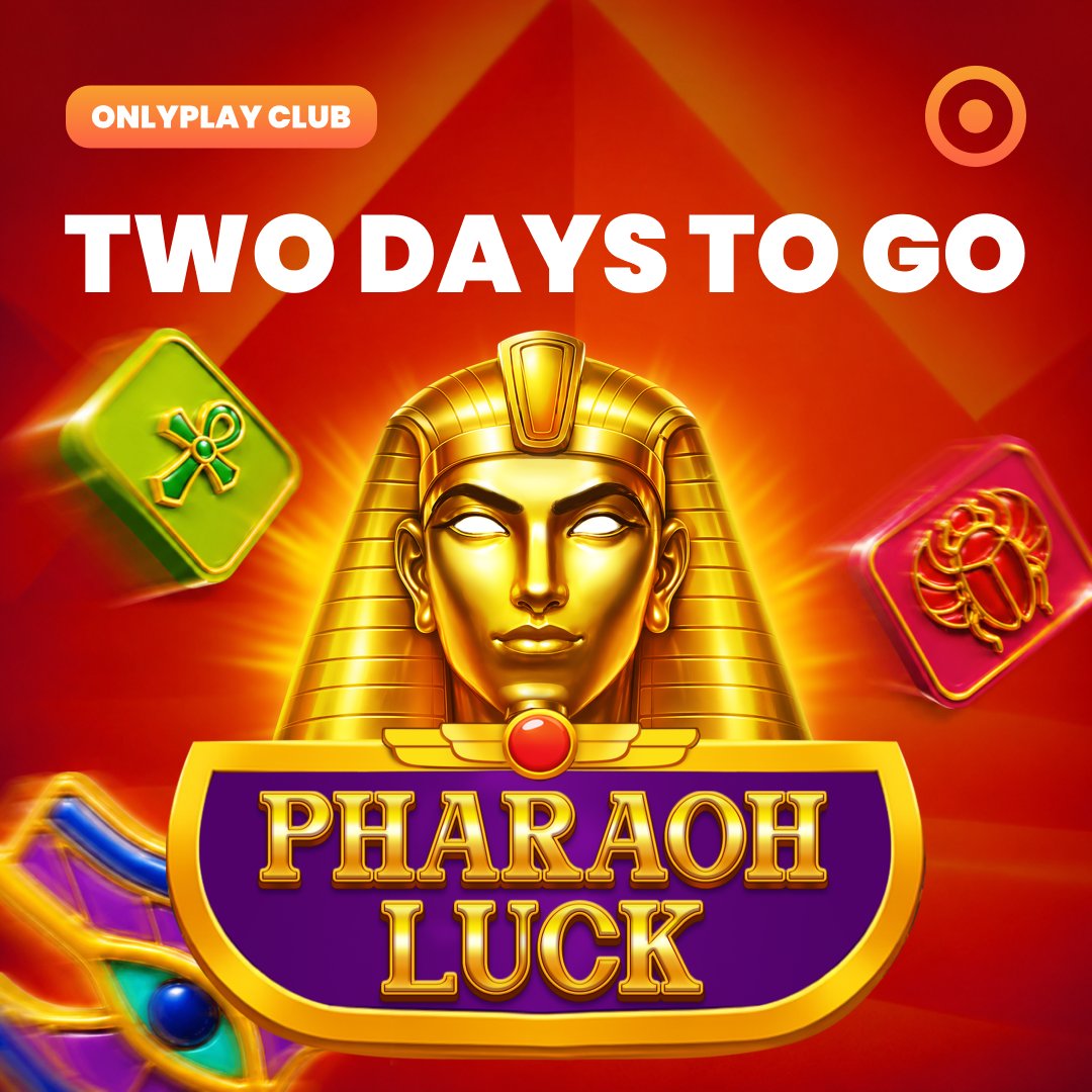 onlyplayclub's tweet photo. Pharaoh Luck is coming soon.
Only 2 days left before launch.
A new game is about to drop, bringing a dynamic gameplay experience with rewards waiting to be unlocked
We’re almost there.
👀 Stay tuned.
#Onlyplay #Pharaoh https://t.co/Qrs7jYS4My