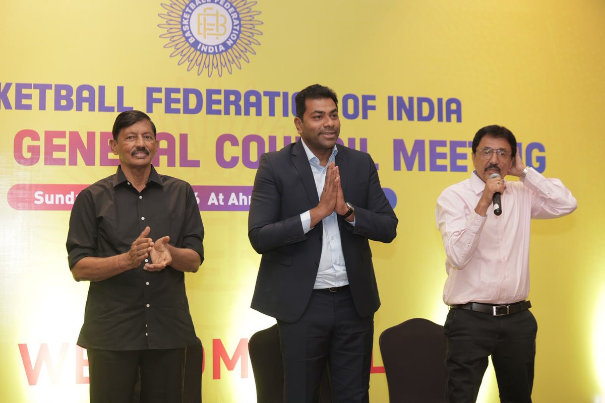 AadhavArjuna's tweet photo. The Basketball Federation of India's Special General Council Meeting was successfully held on 5th July 2025 at Taj Skyline, Ahmedabad, bringing together Presidents and Secretaries from State Associations, Union Territories, and affiliated Units from across the country.

Together, we continue to strengthen the game and shape the future of basketball in India through collaboration, commitment, and shared purpose.