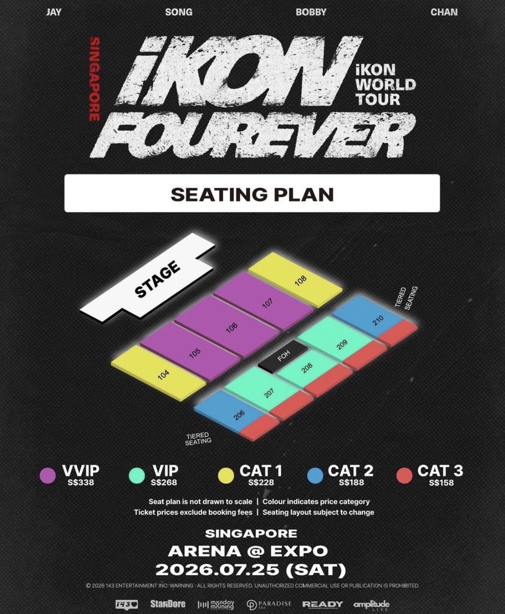 Sunkearthh's tweet photo. ［WTB］🙇🏻‍♀️🙇🏻‍♀️🙇🏻‍♀️
iKON 'FOUREVER' WORLD TOUR 2026 IN SINGAPORE📍

VVIP 105-107 QN ROW A (only)
High prices are acceptable to me
Plz DM🥺🙏🏻
#iKON #아이콘 
#iKON_FOUREVER_TOUR_SINGAPORE 
#iKON_FOUREVER_TOUR https://t.co/NmwUHKEllW