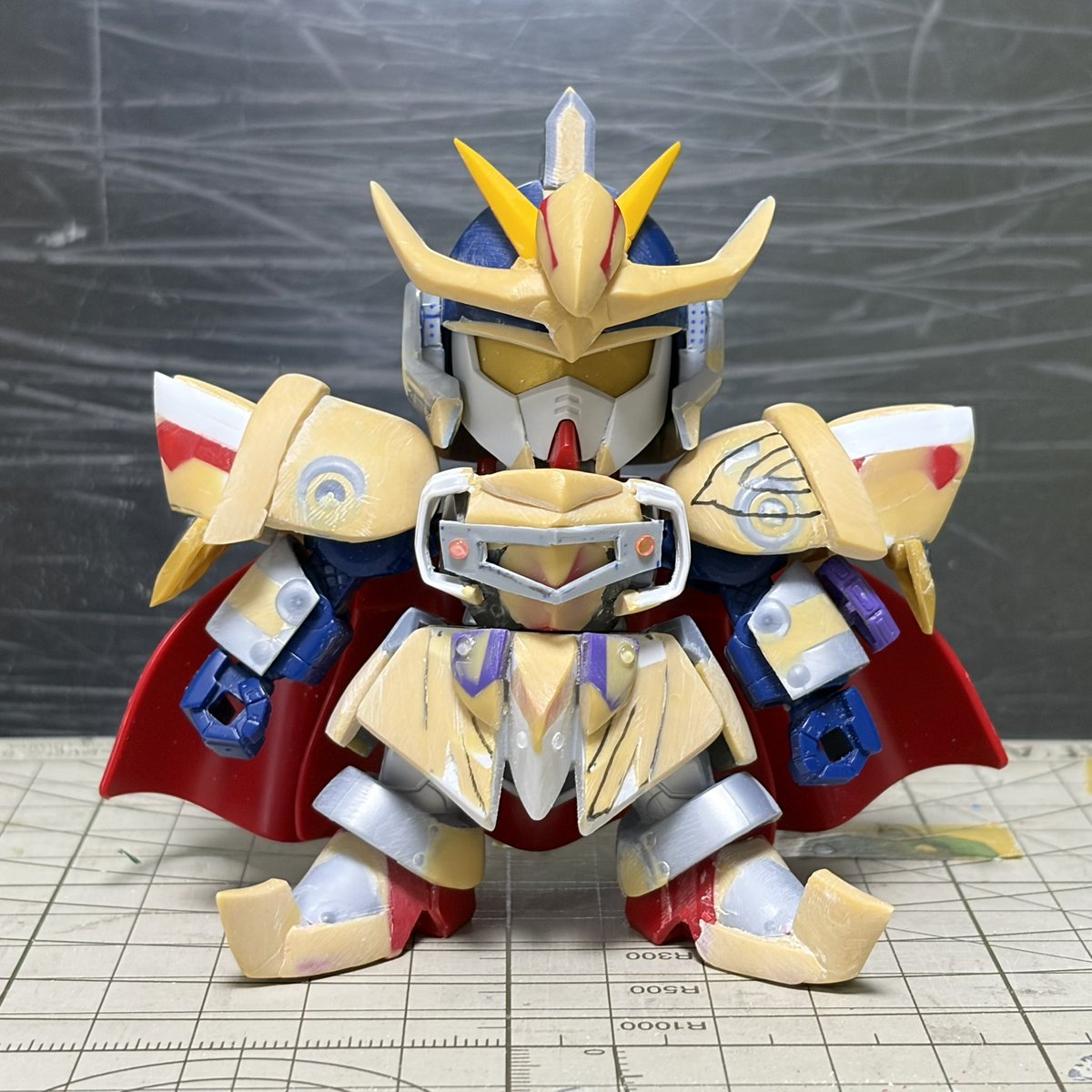 SDガンダム外伝 #救世騎士伝承 #円卓の騎士 蒼炎騎士F91、全体的に幅