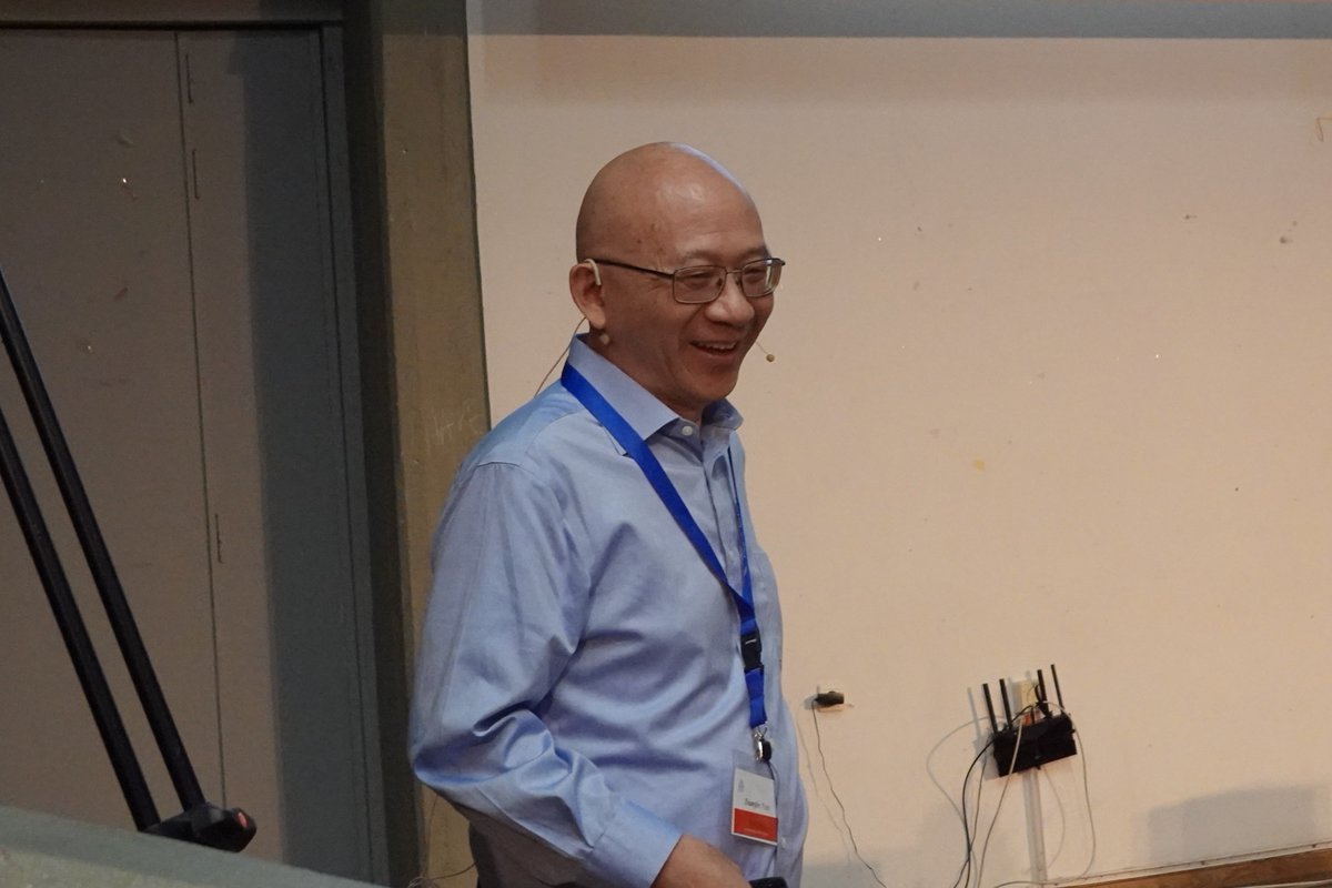 AIM_Sciences's tweet photo. Plenary Speaker Kening Lu at the 15th AIMS Conference. #AIMSConference #AIMSConference2026 https://t.co/vjaF7U9ln4