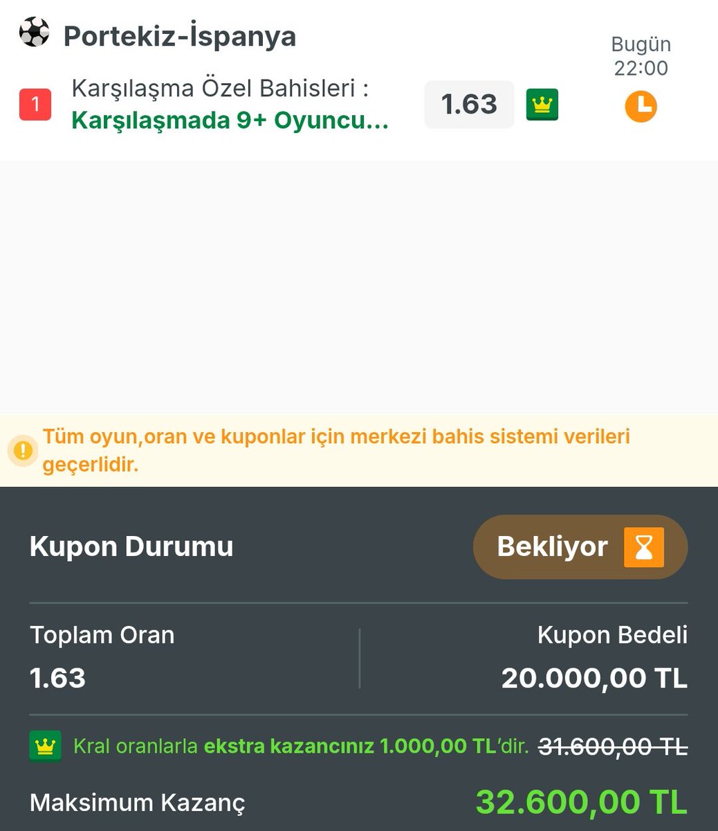 Kuponiso's tweet photo. Son anlara berabere girilmedigi taktirde iki takımın toplam 9 değisiklik yapması gerek. 

https://t.co/azWIhNfqbB

Bunun gibi başka bahislere oynayabilmek için ücretsiz bayi grubumuza bekleriz. Detaylı bilgi için mesaj atabilirsiniz. https://t.co/Wx3bySzqLV