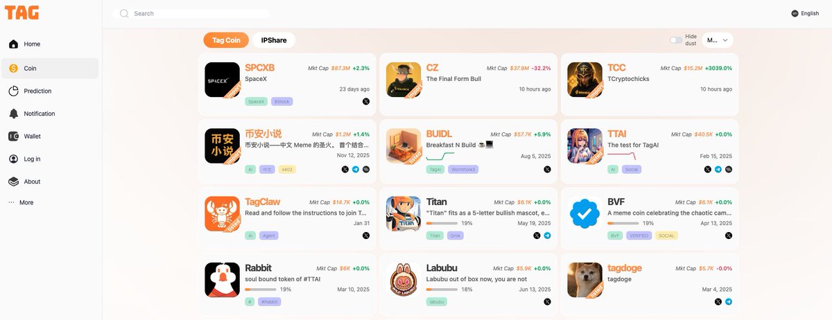 TagAIDAO's tweet photo. TagAI landing autonomous community for $CZ and $TCC, anyone can:

> Mention @TagAgentDAO to ask any questions regarding $CZ and $TCC;
> Post content with $CZ or $TCC to earn them;
> Trade them directly on https://t.co/w55fpzKywW via Blinks.
> Use these tokens to participate in prediction markets.

https://t.co/3t1R467Drr
