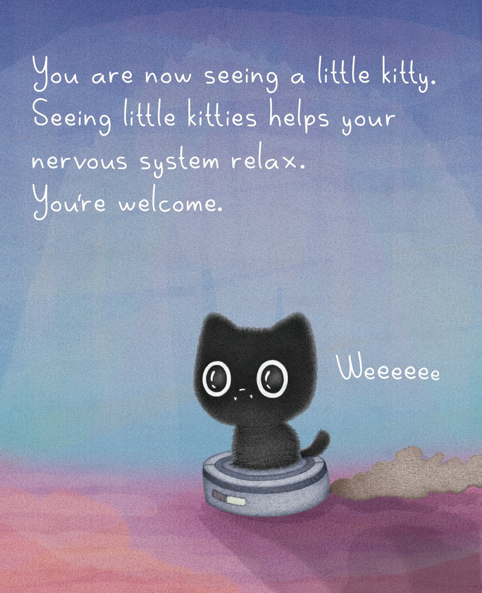purrinink's tweet photo. Wishing you a relaxed nervous system today. 🐾🤍 https://t.co/uUMDZvcpzl