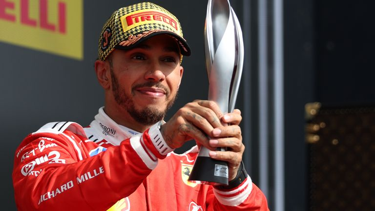 F1BigData's tweet photo. Lewis Hamilton has a total of 207 podiums
To give you an idea of just how staggering that figure is, there are only 12 drivers IN THE ENTIRE HISTORY of the sport who have managed to finish 207 races or more

🇬🇧 Lewis Hamilton - 352
🇪🇸 Fernando Alonso - 348
🇫🇮 Kimi Räikkönen - 278
🇩🇪 Sebastian Vettel - 254
🇲🇽 Sergio Pérez - 249
🇩🇪 Michael Schumacher - 237
🇬🇧 Jenson Button - 230
🇧🇷 Felipe Massa - 225
🇧🇷 Rubens Barrichello - 224
🇫🇮 Valtteri Bottas - 223
🇦🇺 Daniel Ricciardo - 216
🇩🇪 Nico Hülkenberg - 208