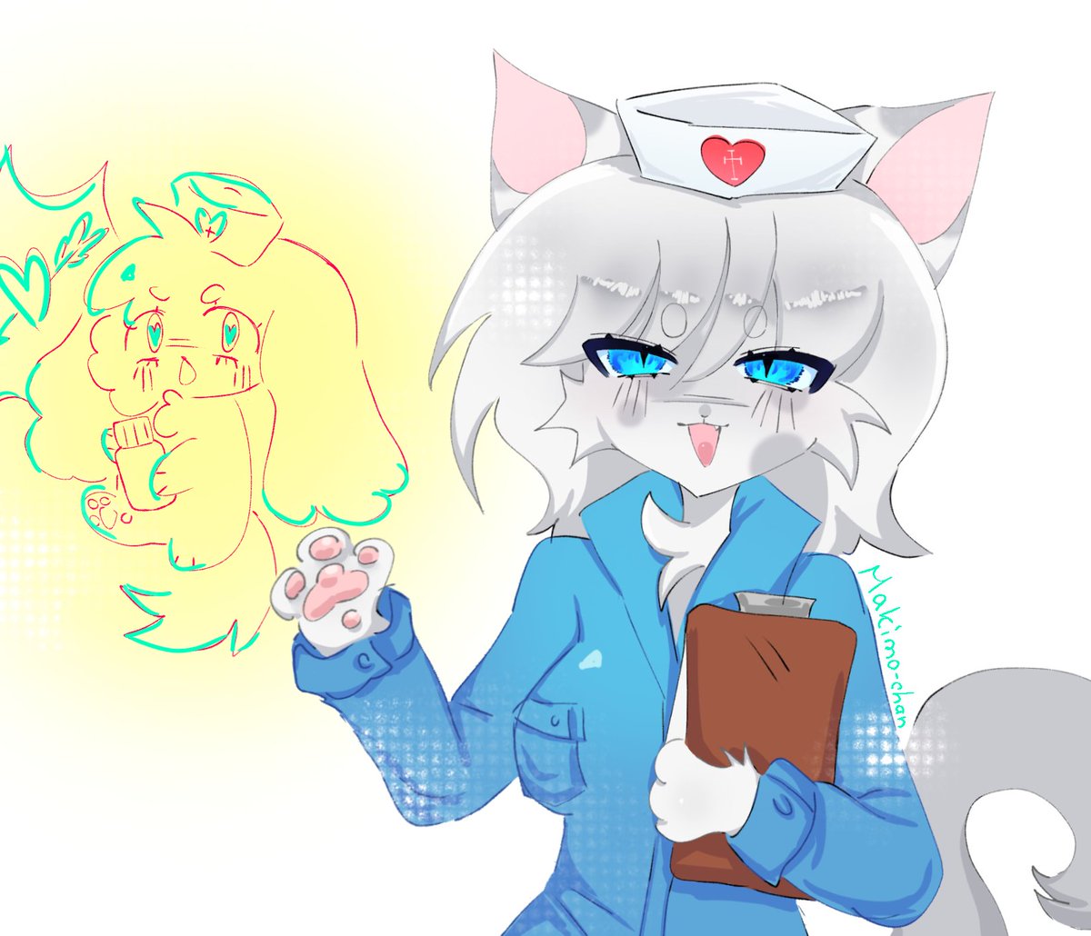 1Makimo_chan's tweet photo. #animalhospital #headnurse #nurse https://t.co/RZBwhut4UH