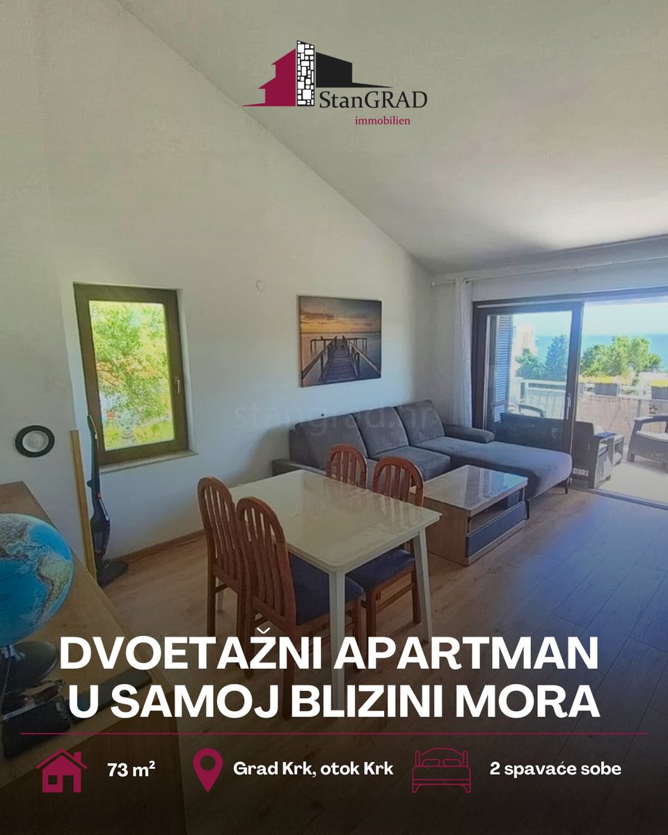 StanGradMk's tweet photo. Novo u ponudi! ✨

Prodaje se dvoetažni apartman u samoj blizini mora na otoku Krku. Nalazi se na top lokaciji, u užem centru grada Krka i u neposrednoj blizini mora, plaže i drugih turističkih sadržaja. 🏠

🌐 https://t.co/WumT0otNJd
📩 info@stangrad.hr
☎️ +385 51 677 809 https://t.co/BFPCFUEh2j