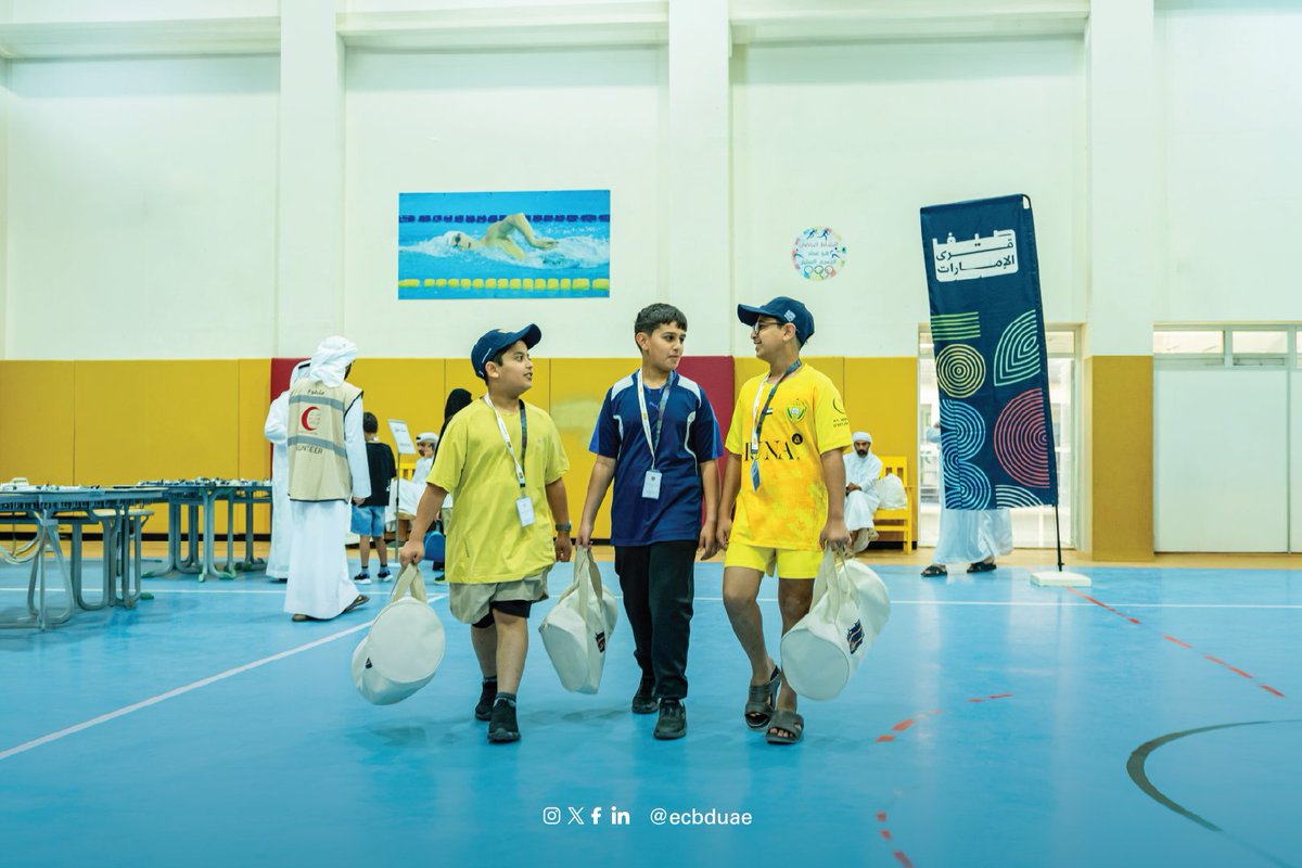 ecbduae's tweet photo. انطلقت اليوم فعاليات برنامج "صيف قرى الإمارات 2026" الذي ينظمه مجلس الإمارات للتنمية المتوازنة في خمس مناطق بالدولة: قدفع ومصفوت والرمس والشويب والسلع.

يستهدف البرنامج البنين والبنات في فئتين عمريتين من 10 إلى 17 عاماً، عبر أنشطة رياضية وثقافية وتعليمية تشمل الذكاء الاصطناعي ومهارات المستقبل والهوية الوطنية، في بيئة تفاعلية آمنة ومحفزة.