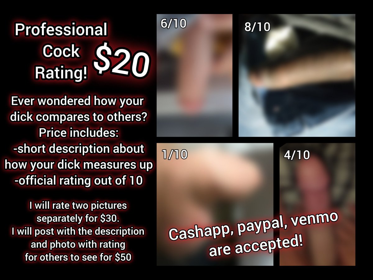 DomPrincexx's tweet photo. DM with preferred payment method.
Wait for reply. 
Send payment.
Get the consent to send photo.
Receive official rating! 

#cockrate #cockrating #cock #dick #cum  #dickrates #hung #chubby #thick #goon   
#bigdick #cockrate #sellingcontent #submissive #findom #findomme #alpha https://t.co/HGjwq2OGCC