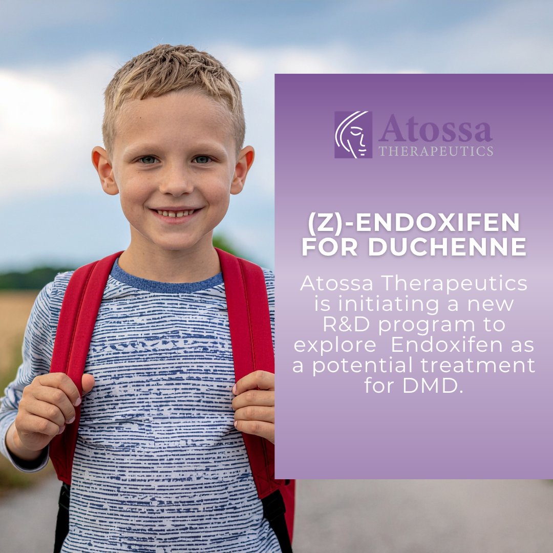 atossainc's tweet photo. Duchenne Muscular Dystrophy affects roughly one in every 3,500 boys.

Atossa is currently in development to expand the range of our next generation (Z)-endoxifen therapy to help treat this progressive muscle disorder. Learn more: https://t.co/GFaeYwiHK1 $ATOS https://t.co/N98TCODkZS