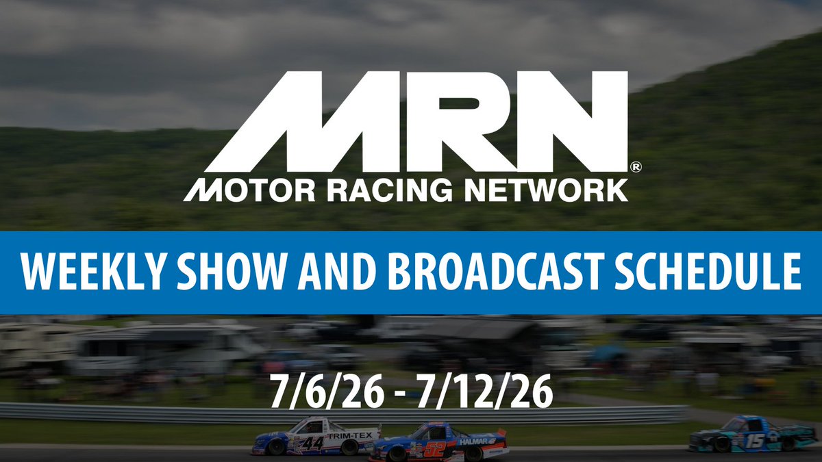 MRNRadio's tweet photo. Catch us at @limerockpark with the @NASCAR_Trucks and @ARCA_Racing Series this weekend!

Don't forget all your favorite MRN shows this week.
💻: https://t.co/5I6uCnfmiN

Presented by @WhelenEng and @WhelenMTRS. https://t.co/f5NXUAyqh6