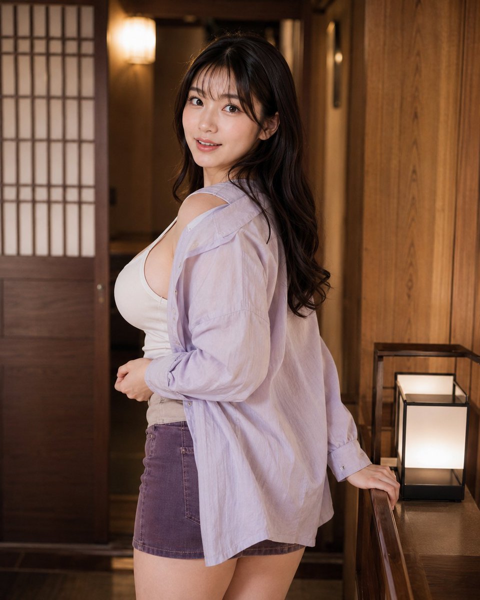 GirlAi81922's tweet photo. Dreamy ryokan hallway vibes β soft light, lavender tones, and a quiet candid moment.
#AIArt #AIPortrait #FashionPhotography #JapaneseAesthetic #Ryokan #LavenderStyle #DigitalArt https://t.co/26A5cVkctY
