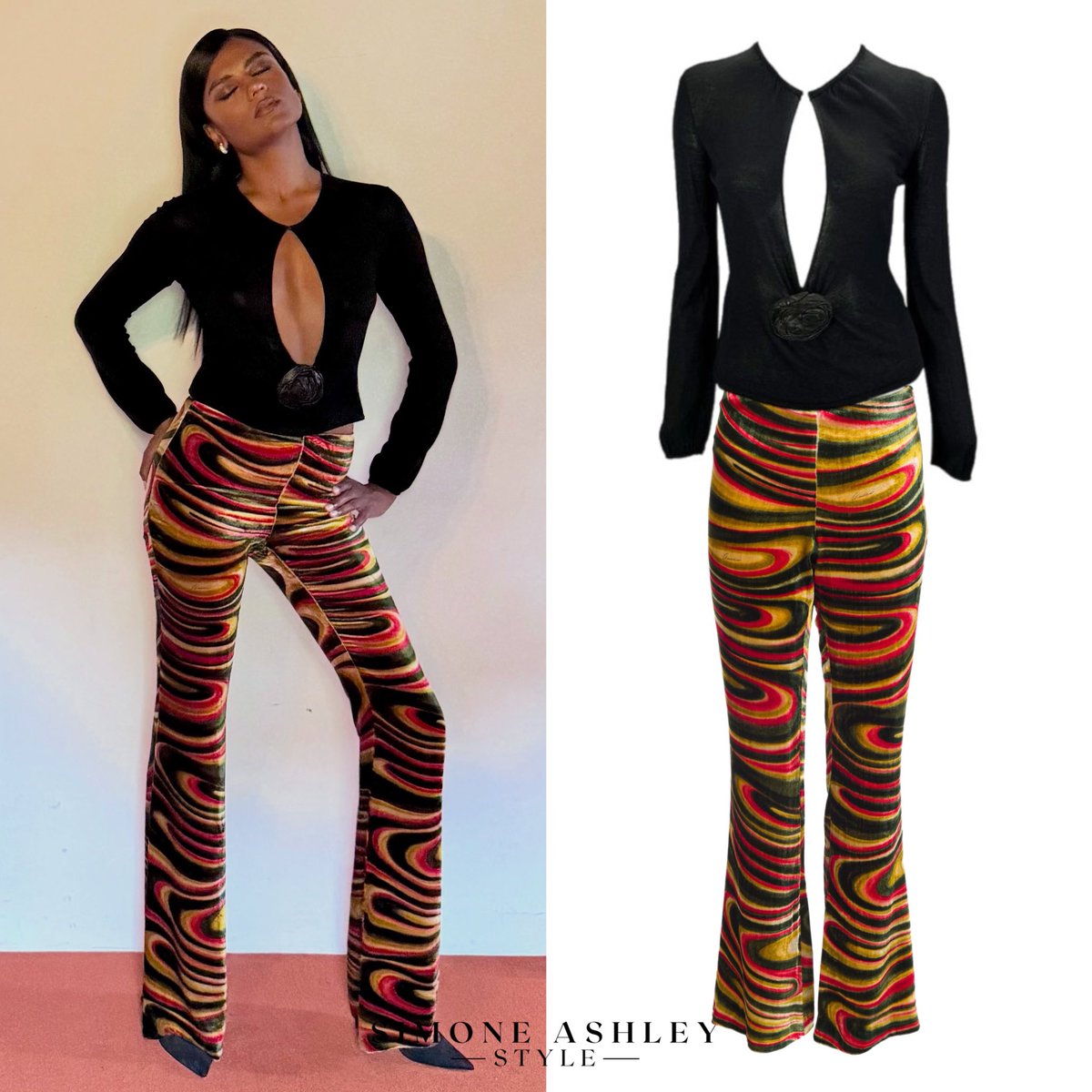 SimoneAshleySty's tweet photo. Simone Ashley wears @Gucci Fall/Winter 1999 in a recent Instagram post promoting her upcoming featured track ‘So Good’ https://t.co/36T9TXDFLv