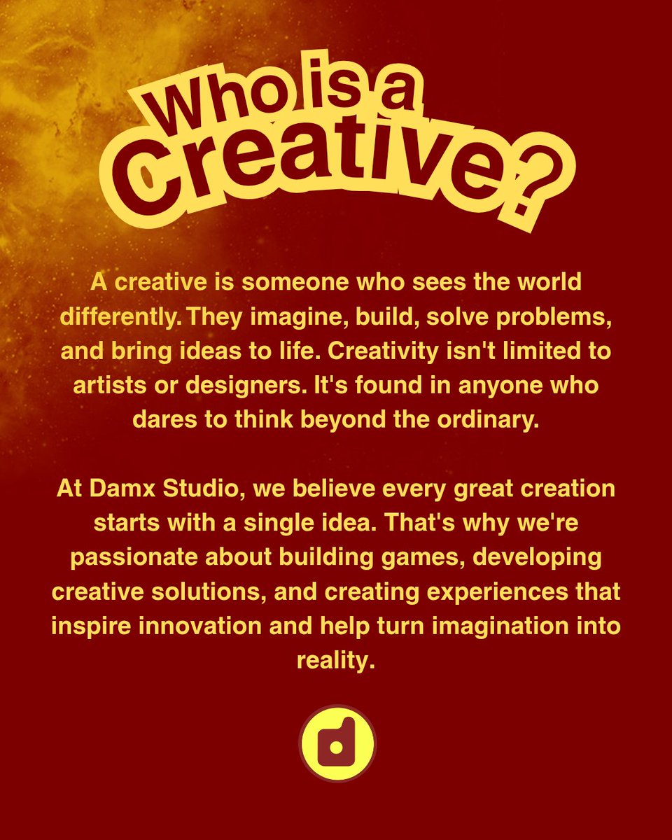 DamxStudio's tweet photo. Creativity is at the core of everything we do.
From ideas to experiences, DAMX Studio is dedicated to creating work that inspires, entertains, and makes an impact.
Welcome to the journey. ✨

#damxstudio #creativestudio https://t.co/zk16aJXYEl