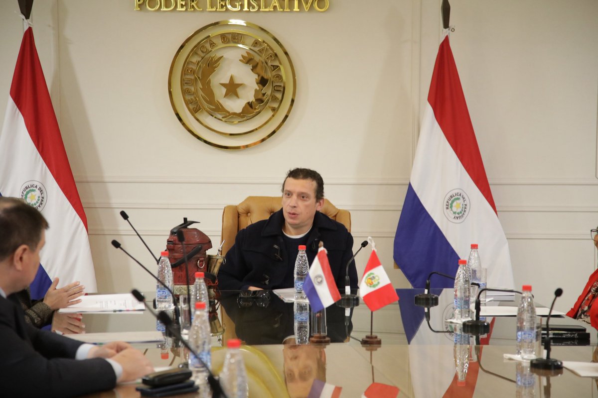 SenadoresPy's tweet photo. @DionisioAmarill @lizarellapy @DerlisMaidanaPy El encuentro se realizó en la sala de reuniones "Paz del Chaco", 3er piso del #SenadoPy https://t.co/0fckGqdLQh