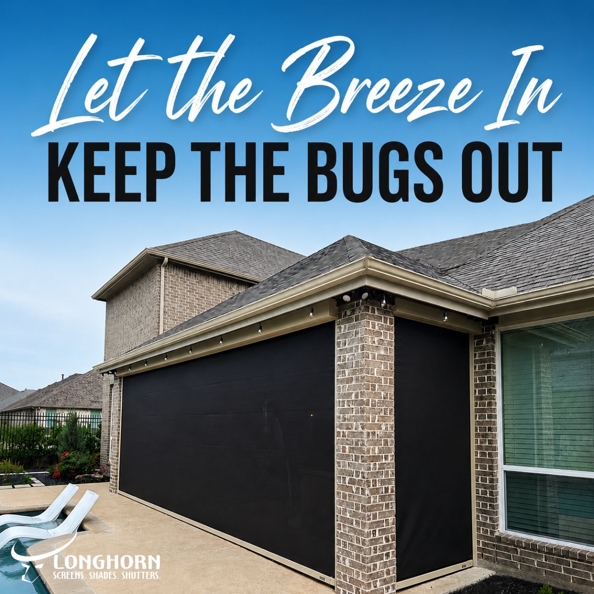 LScreens's tweet photo. 🦟 Custom screens from Longhorn Screens, Shades &amp; Shutters let you enjoy fresh air without the nuisance of mosquitoes, flies, and other insects.

☀️ Spend more time enjoying summer and less time swatting bugs.

Schedule an estimate today! https://t.co/8eIH2F0vnG
