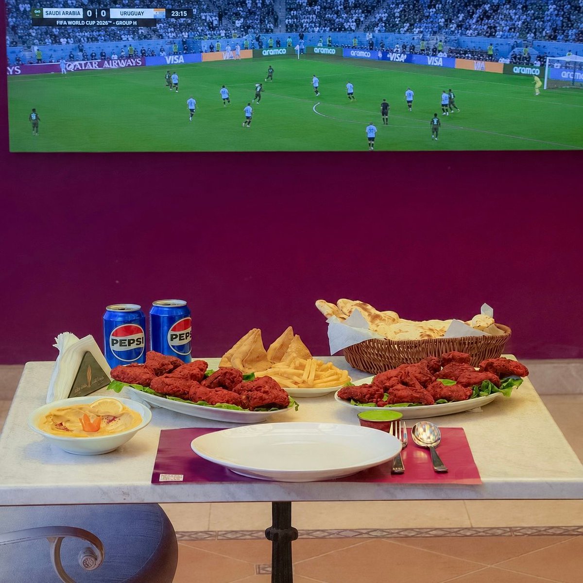 IndianIslandSA's tweet photo. من أول صافرة إلى آخر دقيقة… استمتع بكل لحظة ⚽🔥
أجواء المباريات، ألذ الأطباق، وتجربة ما تتفوت 💜

#جزيرة_الهند #مطاعم_الرياض #كأس_العالم #عروض #worldcup2026 #matchday https://t.co/SCLDvVWXkZ