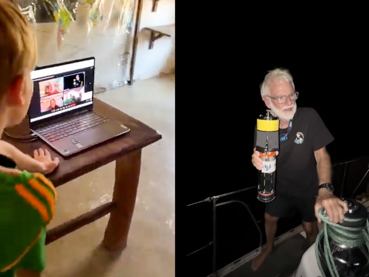 SailorsforSea's tweet photo. 🔬 Ocean science live from the Pacific! 🛟

MicroSWIFT buoy 170 is now collecting real-time Pacific Ocean data, measuring wave height, sea surface temperature, drift and more to help scientists better understand our oceans.

Follow along with its journey: https://t.co/ZI9FrY35Rt https://t.co/4767rPZc8b
