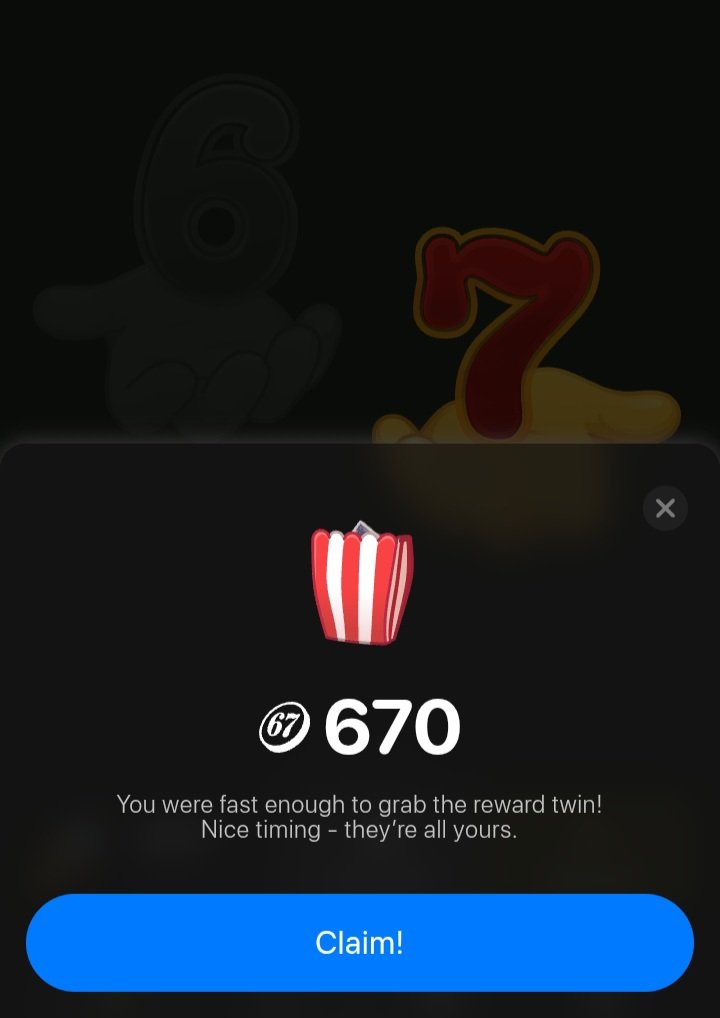 Tgodsanni's tweet photo. How many RARE LOOT have you claimed today and how many have you missed today on the @sixsevenapp mini-app game.

Me: 6 RL [Claimed]
         5 RL [Missed]

What about you? 

#Rareloot #SixSeven https://t.co/Fp4GGCLu9V