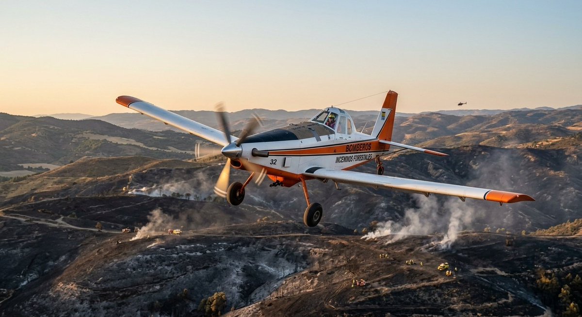 controladores's tweet photo. 🔥✈️ Cada verano, cuando se complica la campaña de incendios, hay un trabajo que resulta fundamental: el de los pilotos de medios aéreos. Volar sobre el fuego es mucho más que "tirar agua". Abrimos hilo. 🧵 https://t.co/6BUY2sJXPV