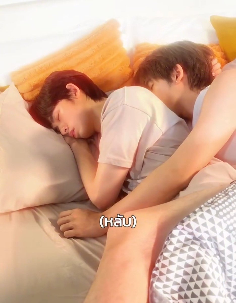 rainypip's tweet photo. their habit of actually falling asleep together during filming https://t.co/lYuqq4tqyJ
