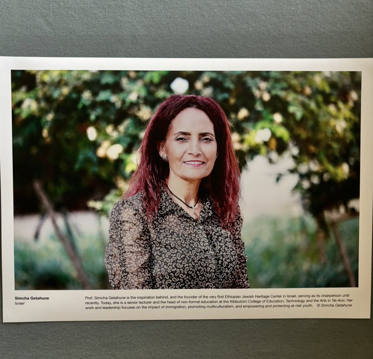 IsraelinGeneva's tweet photo. At @UNGeneva’s “Not a Woman’s Job?” exhibition, Israel highlights 2 pioneers: Prof. Simcha Getahune, founder of Israel’s first Ethiopian Jewish Heritage Center and Prof. Randa Abbas, the first Druze woman with a PhD from @ubarilan & the President of the Academic Arab College of Haifa 🇮🇱👩🏻‍💼
