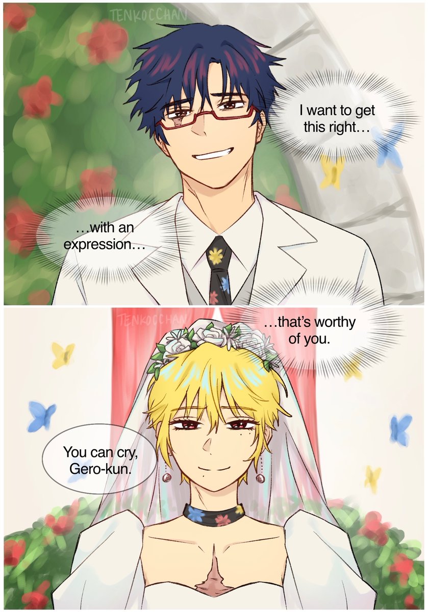 tenkocchan's tweet photo. late entry!

day 1 - canon compliant 💐
#marriagetoxinweek2026
#marriagetoxin https://t.co/wtovsFWbEf
