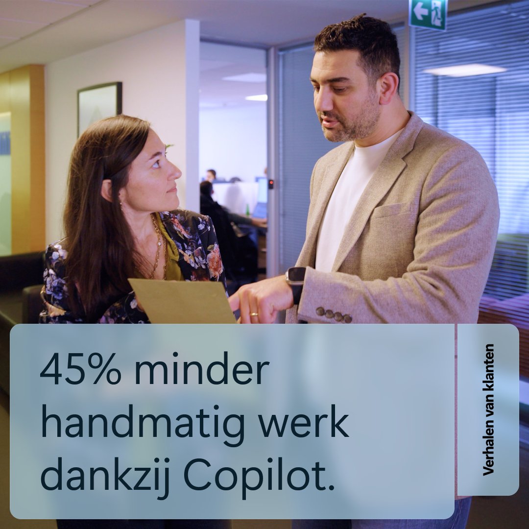 Microsoftbe's tweet photo. Ontdek hoe Fibasigorta en HDI Fibaemeklilik hun handmatige 
werklast met Copilot bijna hebben gehalveerd: https://t.co/Bw80gUXZ0i https://t.co/t4EEojCpq2