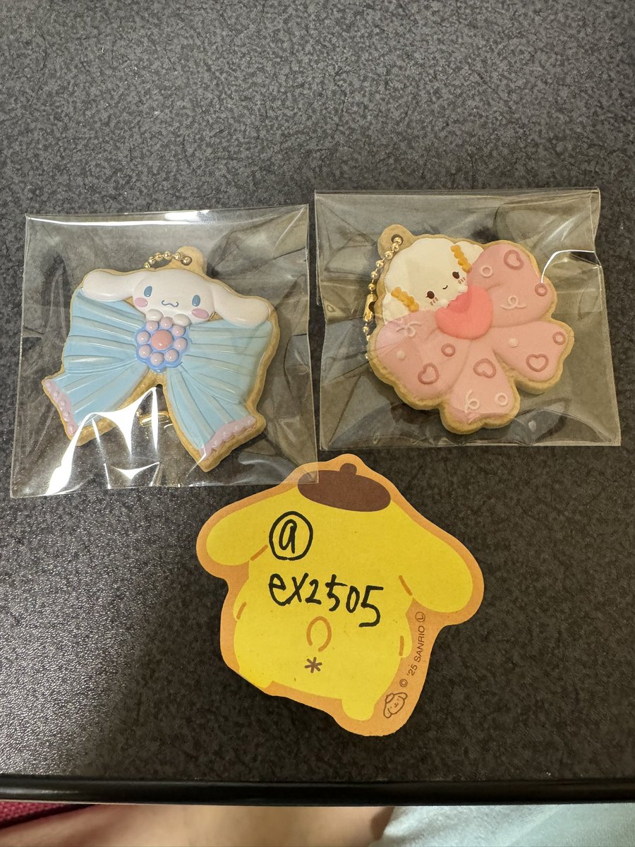 ex2505's tweet photo. 【交換】サンリオ クッキーチャームコット2

譲：シナモロール・こぎゅみん

求：ポムポムプリン

郵送交換希望⭐️
検索からでもお気軽にお声がけくださいませ！ https://t.co/TAdlMnC84k