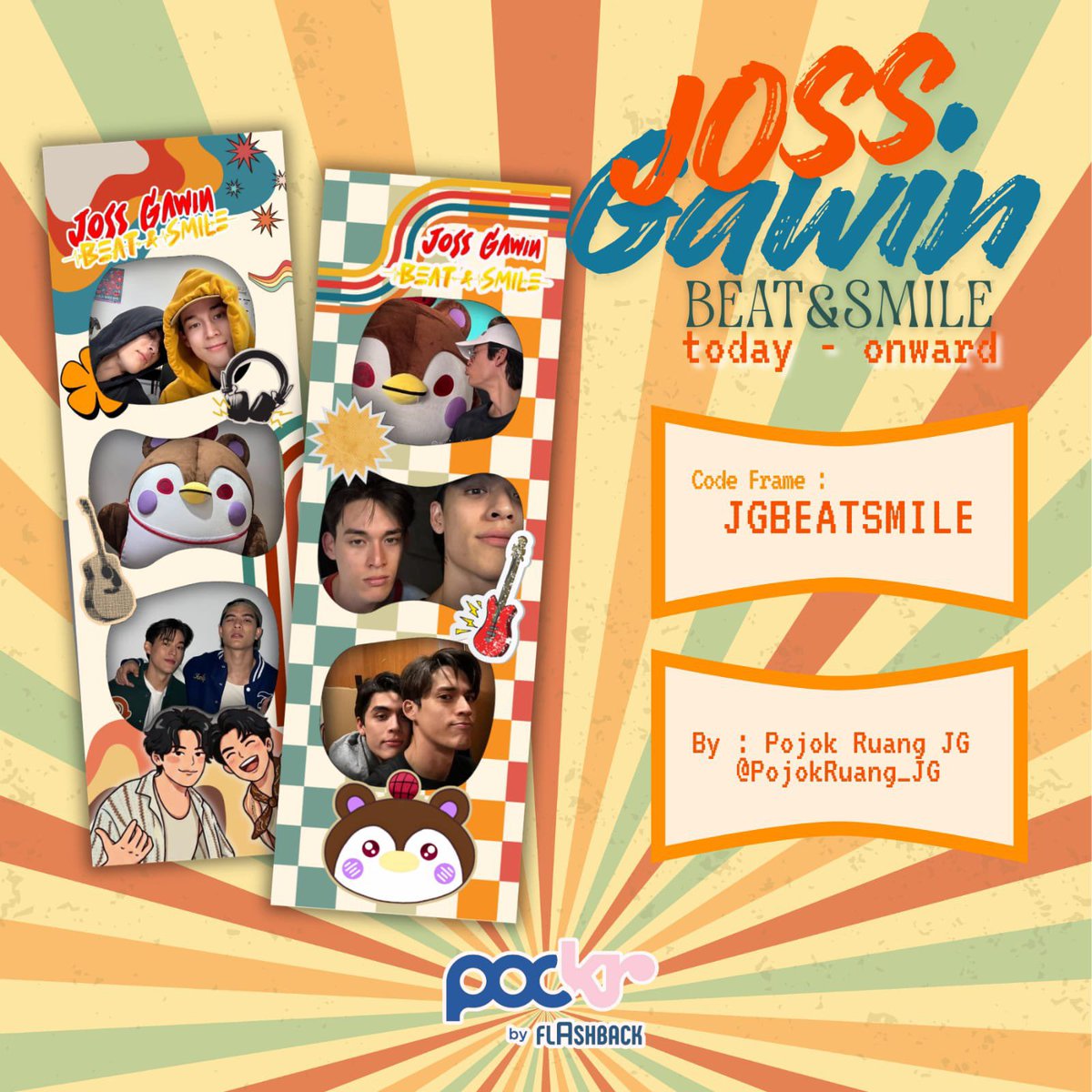 PojokRuang_JG's tweet photo. JGmin juga mau reminder ni, kalo kalian lagi jalan-jalan ke Thailand &amp; sekalian nonton #JossGawinConcert, jangan lupa mampir ke photobooth untuk foto foto cakep!🤩

lokasi photobooth terlampir yaa🥰🤩

#JossGawin #Guinzly https://t.co/LBywzvo86i