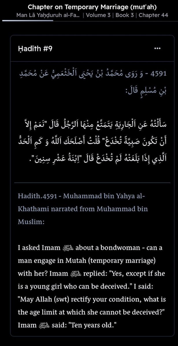 bumpytunde's tweet photo. @jessica_313_ @Lowkeypapiiii @pspspssspsps Yeah instead you believe your infallible Imam said you can engage in prostitution with 10 year olds😂🫵 https://t.co/f8IbtfDT8g