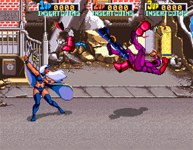 guy_shooting's tweet photo. [엑스맨(X-Men Arcade)의 등장 졸병 잡담]
총이나 바주카를 든 중장갑 졸병을 때려잡으면 헬멧이 떨어져나가면서 맨얼굴이 드러나는데, 잘 보면 선으로 면상을 붙혔을 뿐인 비주얼임을 알 수 있다.

폭사하는걸 보면 일반 센티널과 마찬가지로 기계병사다.
#エックス #XMen https://t.co/TStinOiuVq