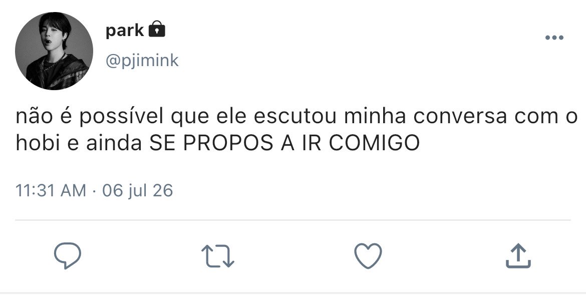 ifckjgguk's tweet photo. #jikookau • mine

Onde Jimin precisa desesperadamente de um namorado de mentira para levar ao casamento de sua irmã em Busan, apenas para provar ao ex-noivo babaca.

O problema? A única pessoa disponível e disposta a aceitar essa loucura é Jeon, o arquiteto sênior da empresa onde trabalham, o homem mais insuportável, arrogante e seu chefe.