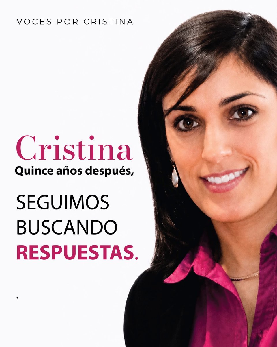 VOCESxCRISTINA's tweet photo. 15 años después, Cristina sigue presente.
La recordamos con amor. Y renovamos una exigencia que sigue vigente: buscar, encontrar respuestas y hacer justicia. Porque Cristina no es solo una fecha. Es una vida, una familia y una ausencia que sigue doliendo.
 #CristinaSiekavizza https://t.co/RXFcdcGb4w