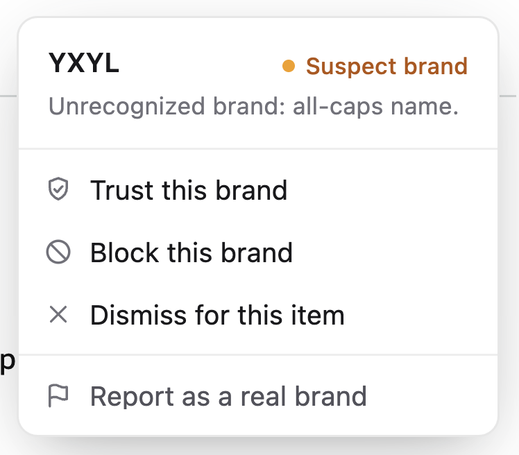 Shpigford's tweet photo. built a little chrome extension that lets you dim (or hide!) all the crap, mass-produced, fake brands on amazon.

should i release it? https://t.co/K9LNmm2Msj