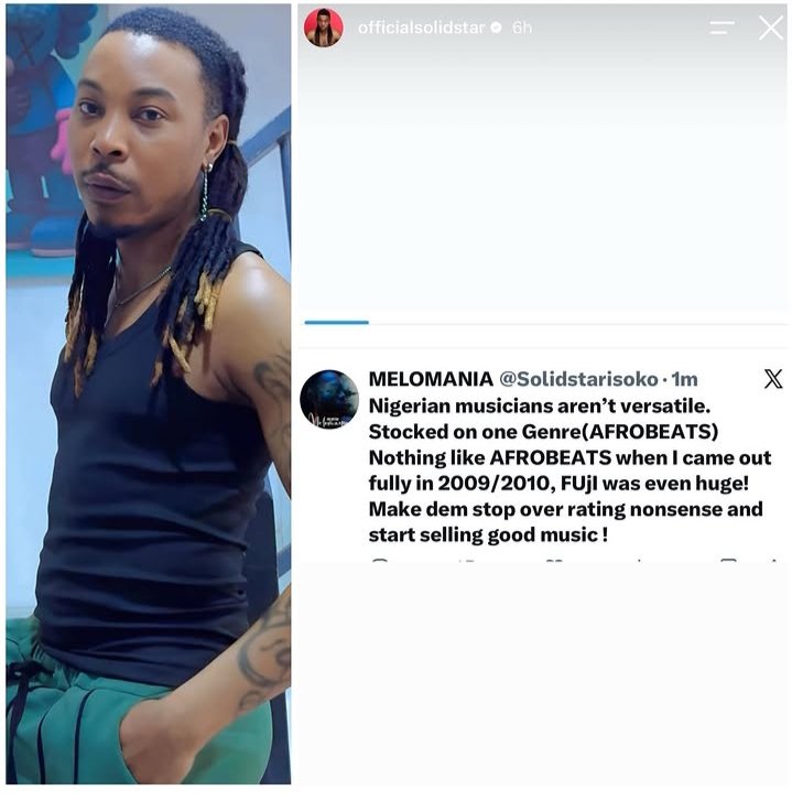 937RhythmFm's tweet photo. Nigerian Musicians aren't versatile stocked on one Genre(Afribeats) - Solid star https://t.co/P4jr0CWcwl