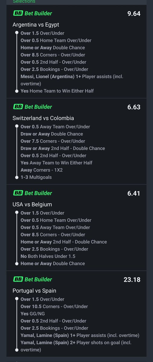Herewe_go2's tweet photo. This 4/4 Bet Builder Suppose boom 💥 for us 💰

4H8UKK https://t.co/q0BYagXyyx