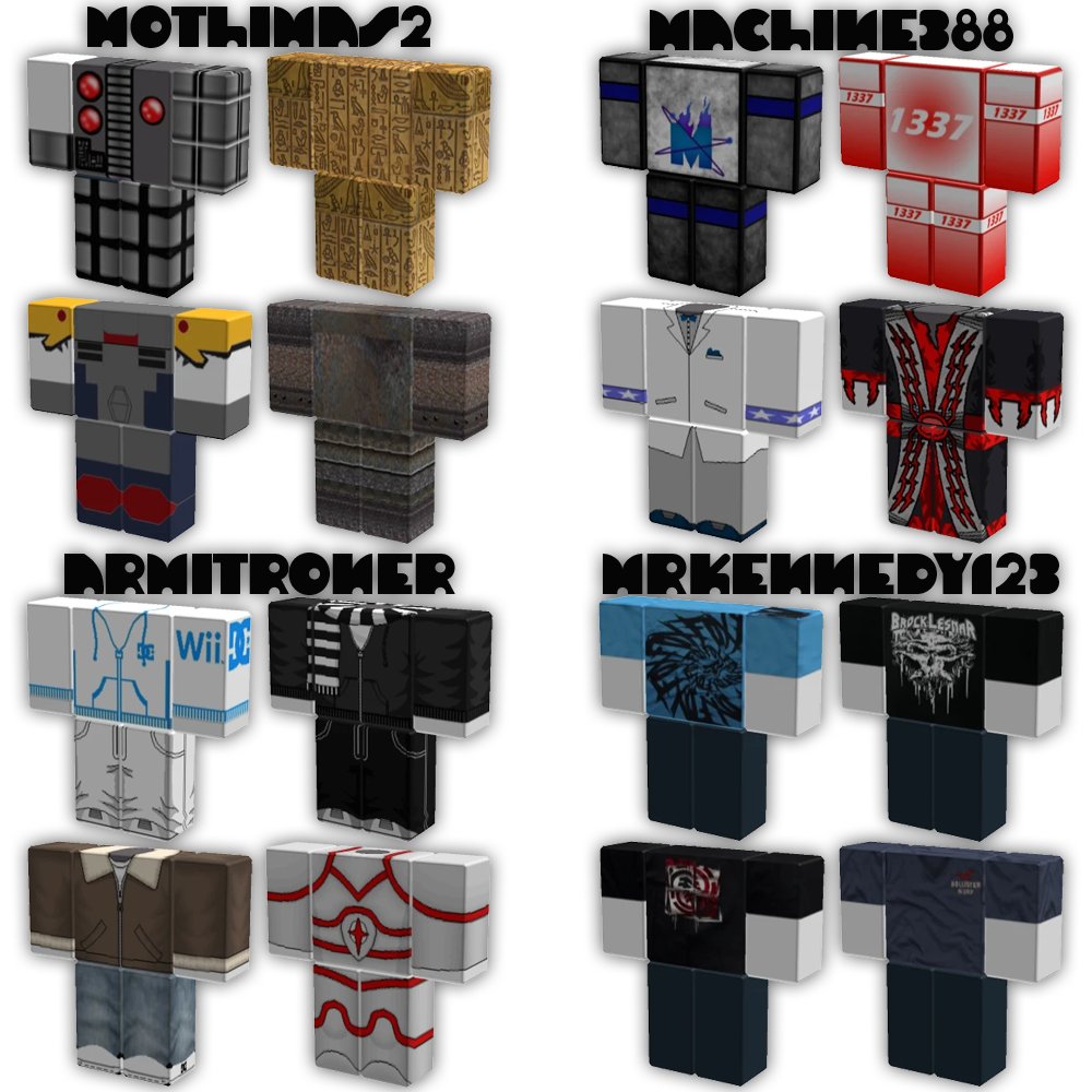 Sour4D_'s tweet photo. a few notable old Roblox clothing designers https://t.co/FEcH9Ys5qH