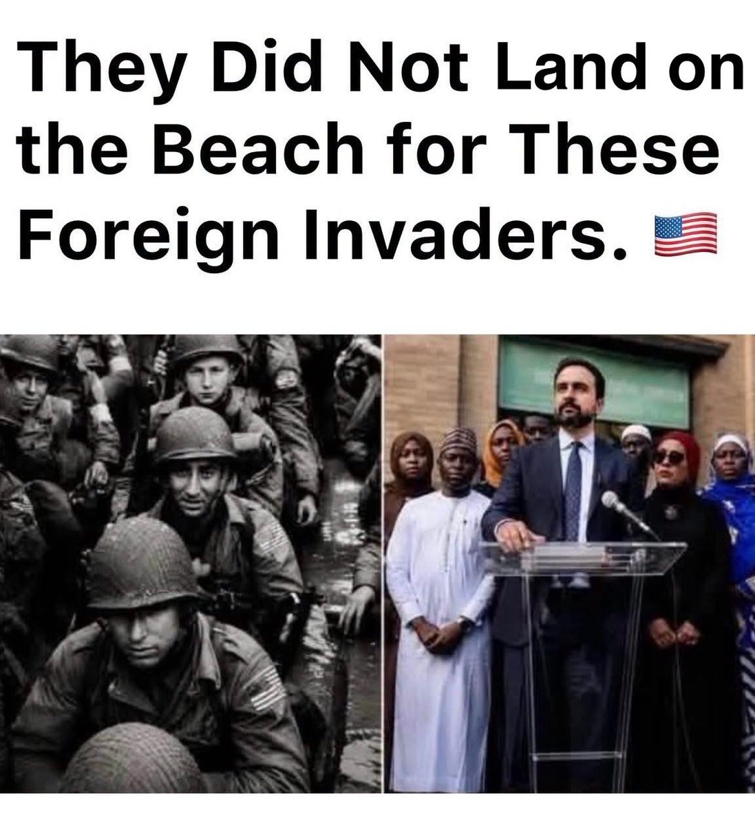 Pixie1z's tweet photo. Our brave American soldiers fought for Americans and to keep our country free, not for these foreign invaders.  Do you agree? https://t.co/lhhkjmd5DR