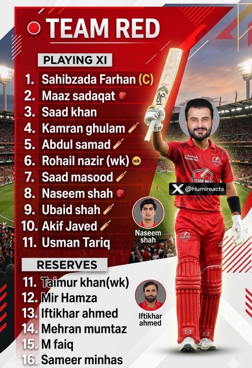 Humireacts's tweet photo. 🚨 I picked the 4 strongest Pakistan XIs based on the reported idea of a 4-m team 50 over tournament ahead of the World Cup👀🇵🇰

eaving players out was the hardest part.😅With only 4 teams, not everyone could make the playing XIs

Have a look, and tell me… who did I miss? 👇🔥 https://t.co/pXZut5c8d9