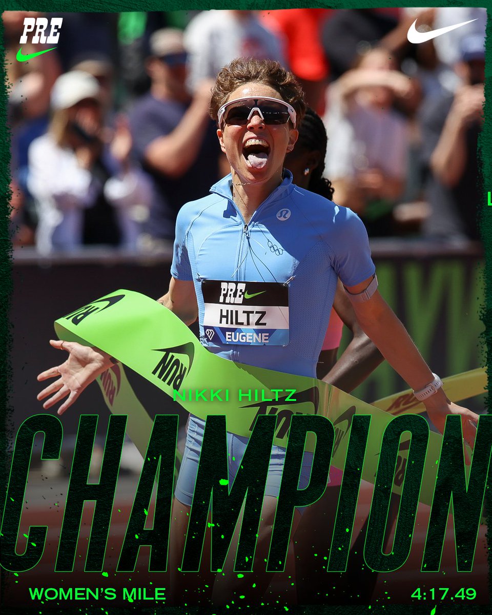 BeynonSports's tweet photo. The @BeynonSports track at Hayward Field delivered once again at the two-day @nikepreclassic, with new meet, national, and high school records! 🏃
✅Jamal Britt, 110m hurdles (12.86) – meet record (5th all-time)
✅Nikki Hiltz, mile (4:17.49) – meet record (fastest mile on US soil)
✅Masai Russell, 100m hurdles (12.24) – ties meet record
✅Tate Taylor, 200m (19.75) - US high school record
Besides the record-breakers, the top track highlight was the women's 100m with Melissa Jefferson-Wooden (10.78) edging out Sha'Carri Richardson (10.79) and Adaejah Hodge (10.80) in a photo-finish 📸
𝐍𝐄𝐗𝐓 𝐔𝐏: Hayward hosts the World U20 Championships in August.
#PreClassic #MakingFastLookGood #TrackAndField #Running #SportsConstruction #Performance