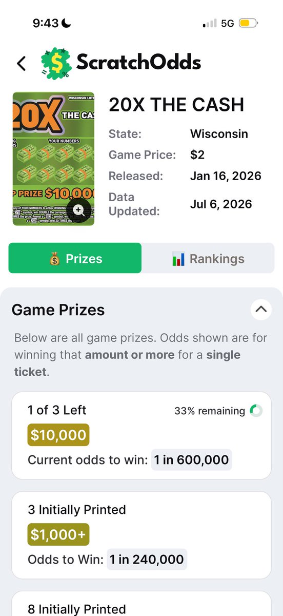 DavidPawlan's tweet photo. Shoutout @wolf__flow and @lottoodds for building a super cool agent use case 

Examines all state lotto data to tell you which cards have the best odds

I tested it out myself and hit a money back winner 🏆

@lottoodds my challenge to you: let’s get this listed on x402 so that in the future my agent can just easily tell me which tickets to buy based on what state I’m in