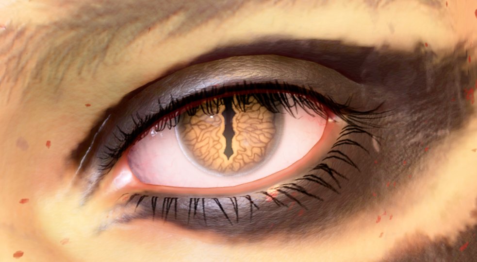 worstgirlia's tweet photo. Lae'zel's gecko eyes are so dear to me https://t.co/zkXc5YpATN