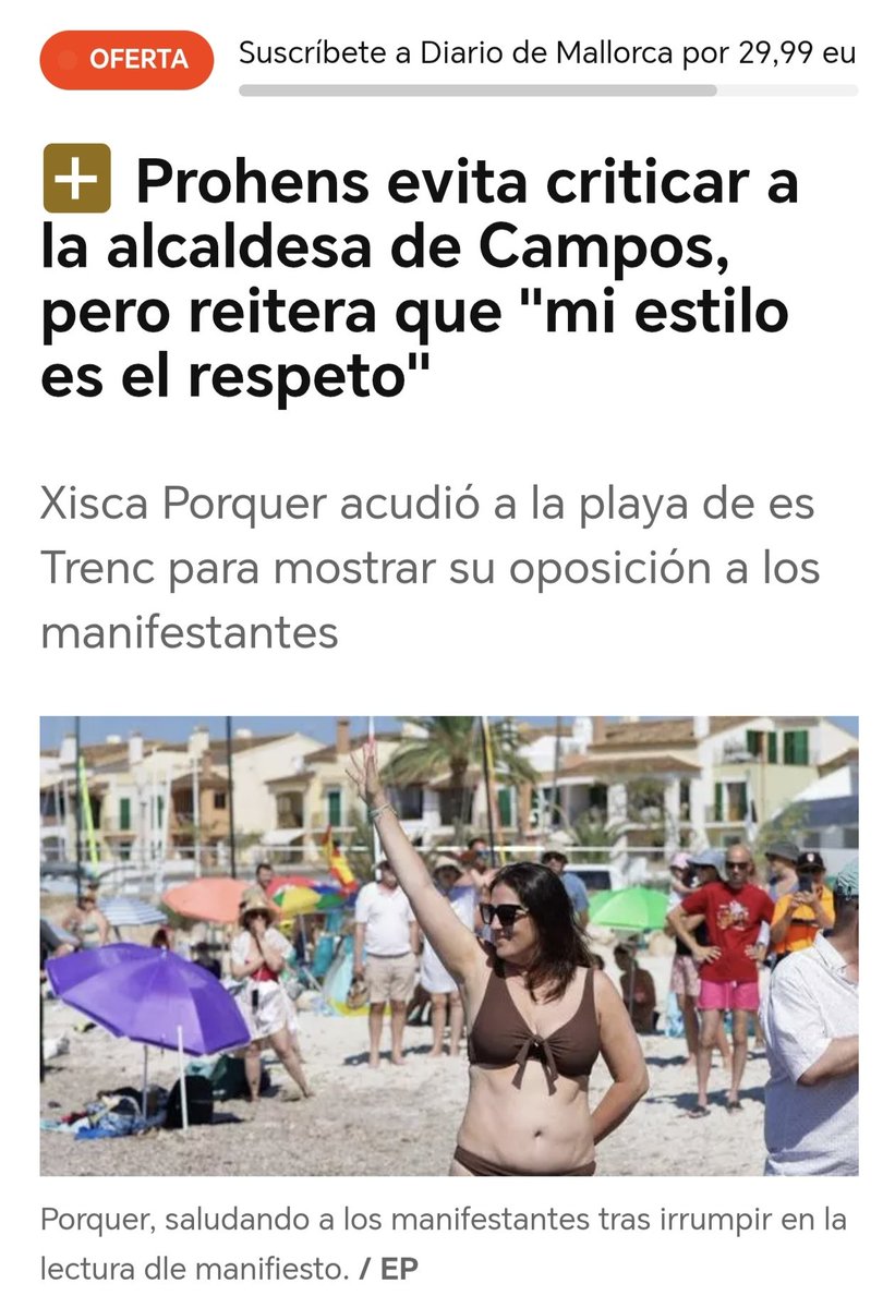 vagadefam's tweet photo. L'star system del PP i batlessa de Campos ahir va viure un dia memorable davant l'alga de la platja de sa Ràpita. Xisca Porquer va sentir ahir per uns minuts que levitava com una star caminant per damunt la catifa vermella de Canes.
Avui, però, ha tingut un despertar amarg del somni quan la seva presidenta l'ha deixada en evidència i s'ha desmarcat d'ella. 

Aquest racó de la platja de sa Ràpita té alguna cosa especial i emana una forca telúrica que deixa en ridícul els impostors perquè és el mateix indret on el juliol de 2019, Jorge Campos i Idoia Ribas de VOX, es van fotte una castanya monumental amb la foto del "lodazal" que els acompanyarà per sempre.

https://t.co/trKbUoI4yP via @UHmallorca