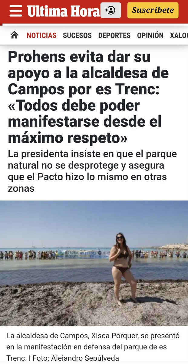 vagadefam's tweet photo. L'star system del PP i batlessa de Campos ahir va viure un dia memorable davant l'alga de la platja de sa Ràpita. Xisca Porquer va sentir ahir per uns minuts que levitava com una star caminant per damunt la catifa vermella de Canes.
Avui, però, ha tingut un despertar amarg del somni quan la seva presidenta l'ha deixada en evidència i s'ha desmarcat d'ella. 

Aquest racó de la platja de sa Ràpita té alguna cosa especial i emana una forca telúrica que deixa en ridícul els impostors perquè és el mateix indret on el juliol de 2019, Jorge Campos i Idoia Ribas de VOX, es van fotte una castanya monumental amb la foto del "lodazal" que els acompanyarà per sempre.

https://t.co/trKbUoI4yP via @UHmallorca