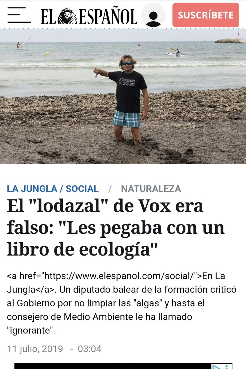 vagadefam's tweet photo. L'star system del PP i batlessa de Campos ahir va viure un dia memorable davant l'alga de la platja de sa Ràpita. Xisca Porquer va sentir ahir per uns minuts que levitava com una star caminant per damunt la catifa vermella de Canes.
Avui, però, ha tingut un despertar amarg del somni quan la seva presidenta l'ha deixada en evidència i s'ha desmarcat d'ella. 

Aquest racó de la platja de sa Ràpita té alguna cosa especial i emana una forca telúrica que deixa en ridícul els impostors perquè és el mateix indret on el juliol de 2019, Jorge Campos i Idoia Ribas de VOX, es van fotte una castanya monumental amb la foto del "lodazal" que els acompanyarà per sempre.

https://t.co/trKbUoI4yP via @UHmallorca