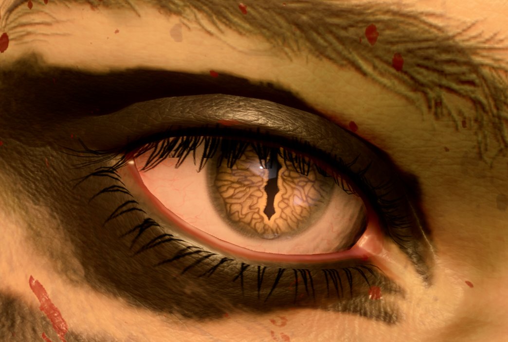 worstgirlia's tweet photo. Lae'zel's gecko eyes are so dear to me https://t.co/zkXc5YpATN